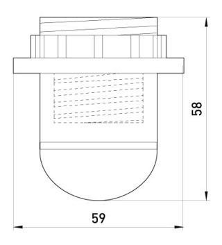 OPRAWKA PLASTIKOWA Z PIERŚCIENIEM E27 CZARNA