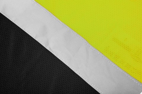 KOSZULKA T-SHIRT OSTRZEGAWCZY CIEMNY DÓŁ ŻÓŁTY XXL