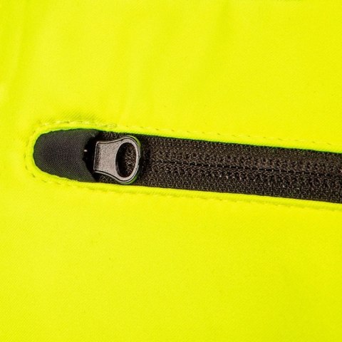 KURTKA ROBOCZA OSTRZEGAWCZA SOFTSHELL Z KAPTUREM ŻÓŁTA M