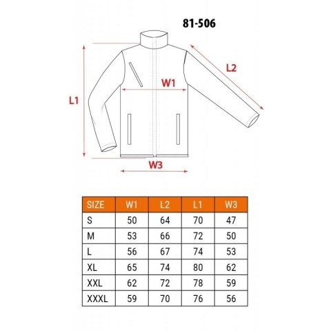 BLUZA POLAROWA PREMIUM, WZMOCNIENIA Z CORDURY, ROZMIAR XXXL