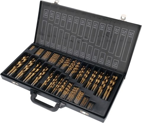 ZESTAW WIERTEŁ DO METALU 190SZT 1-13MM