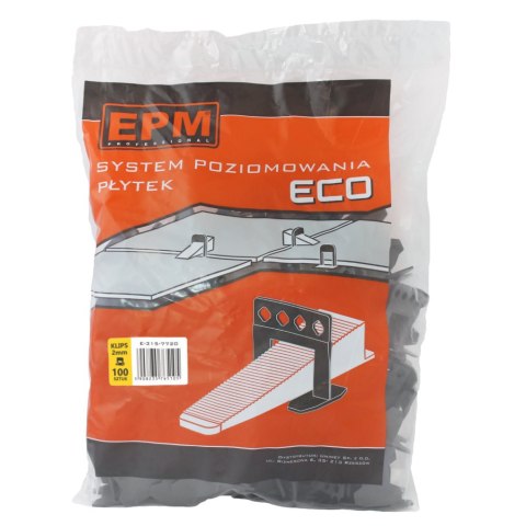 KLIPSY SYSTEM UKŁADANIA PŁYTEK ECO 100SZT 2MM