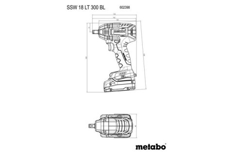 ZESTAW COMBO 18V BS 18 LT BL + SSW 18 LT 300 BL 2*5.2AH