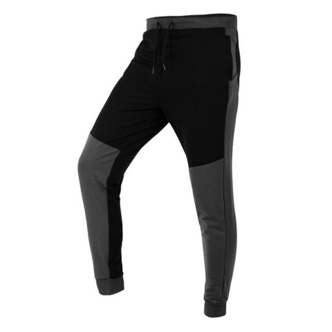 SPODNIE DRESOWE COMFORT, SZARO-CZARNE ROZMIAR M