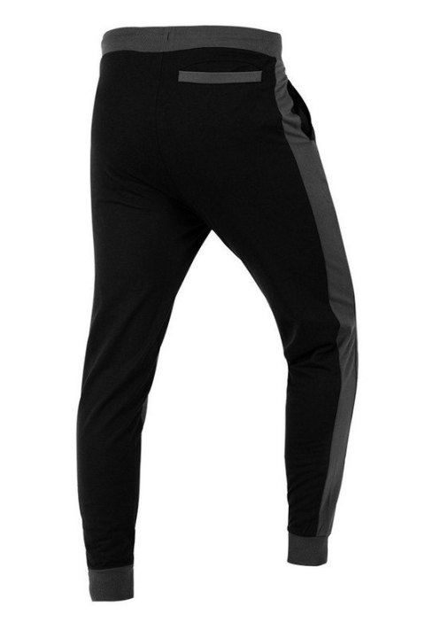 SPODNIE DRESOWE COMFORT, SZARO-CZARNE ROZMIAR M