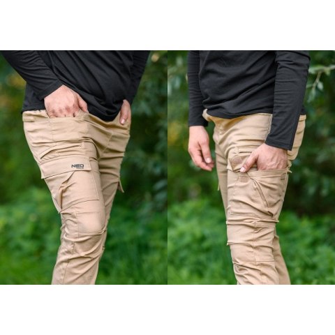 SPODNIE ROBOCZE OUTDOOR TYPU JOGGER BEŻOWE ROZMIAR XL