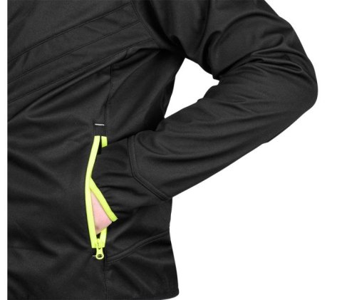 KURTKA MIX&MATCH SOFTSHELL CZARNO-ŻÓŁTA ROZMIAR L