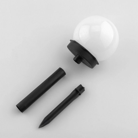 LAMPA SOLARNA KULA ATRIS BIAŁA 10CM RGB