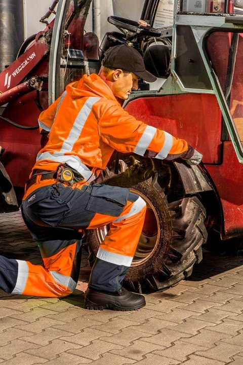 BLUZA ROBOCZA OSTRZEGAWCZA POMARAŃCZOWA ROZMIAR XL