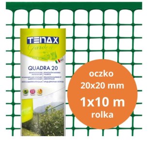 SIATKA PVC QUADRA 20 ZIELONA 1.0M*10MB OCZKO 20MM