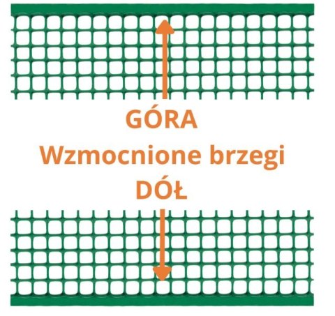 SIATKA PVC QUADRA 20 ZIELONA 1.0M*10MB OCZKO 20MM