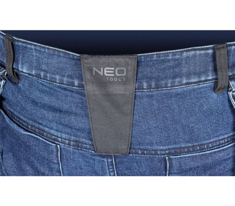 SPODNIE ROBOCZE DENIM WZMOCNIENIA CORDURA, GRANATOWE, ROZ. M