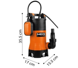 POMPA ZANURZENIOWA DO BRUDNEJ WODY 900W, 16000L/H