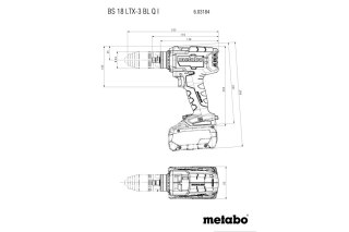 WIERTARKO-WKRĘTARKA AKUMULATOROWA BS 18 LTX-3 BL Q I 0*AH