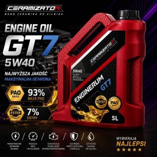 CERAMIZATOR OLEJ SYNTETYCZNY ENGINERUM GT7 5W40 5L