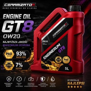 CERAMIZATOR OLEJ SYNTETYCZNY ENGINERUM GT8 0W20 5L